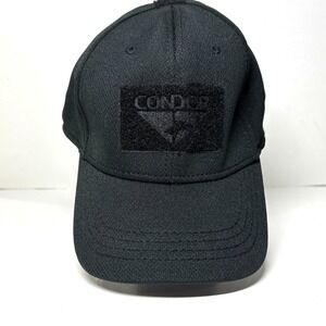 Condor Tactical Mesh Cap Mens S/M Black FlexFit Operator Patch Hat Gorpcore
